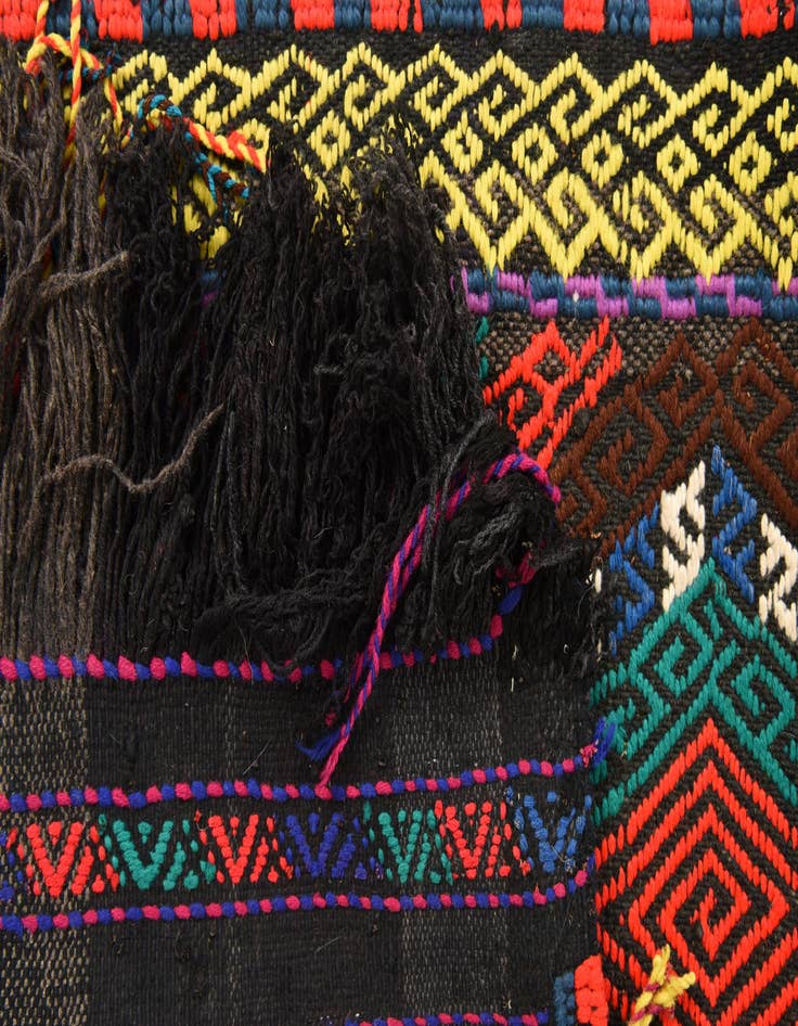 Detail image of  1' 9 x 8' 1  Hand Woven Kilim Fars Wool Runner Rug