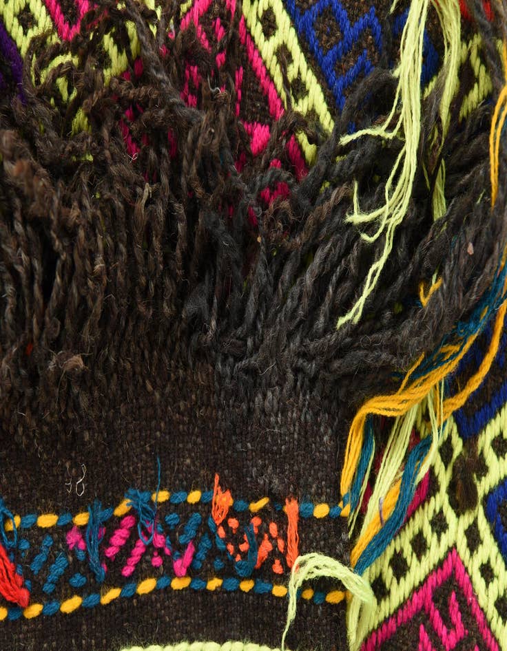 Detail image of  2' 5 x 8' 9  Hand Woven Kilim Fars Wool Runner Rug