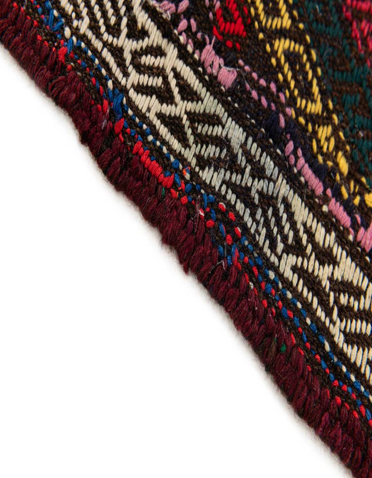 Detail image of  2' 2 x 9' 9  Hand Woven Kilim Fars Wool Runner Rug
