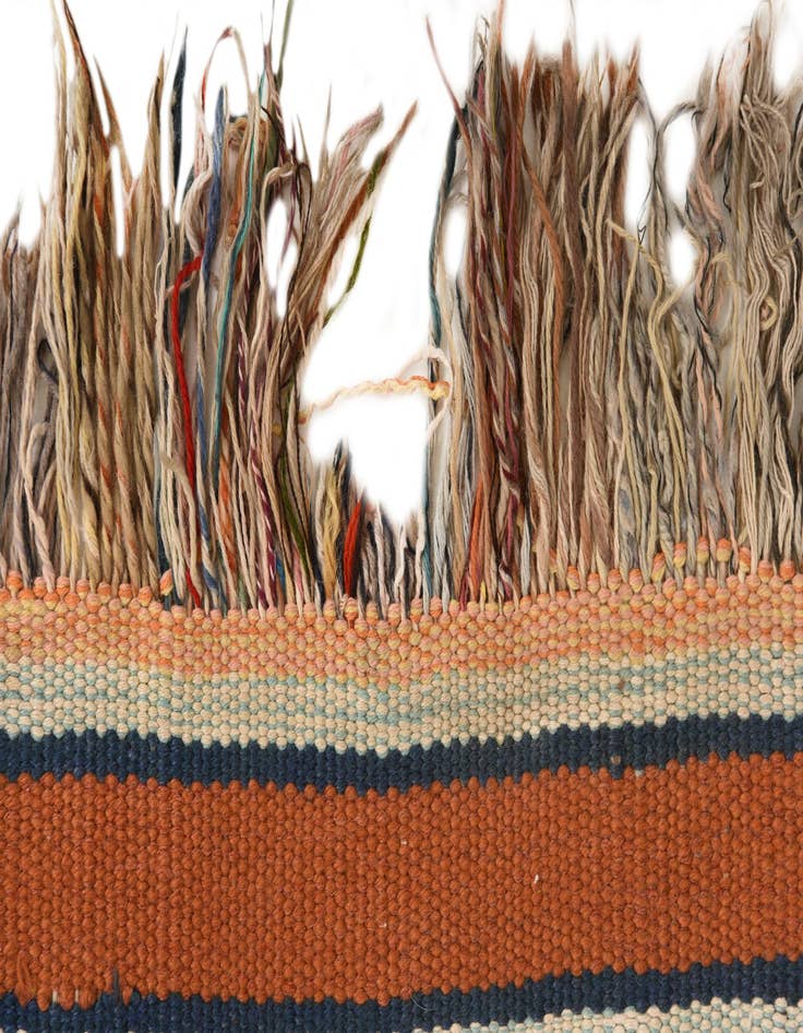 Detail image of  3' 9 x 10'  Hand Woven Kilim Fars Wool Runner Rug