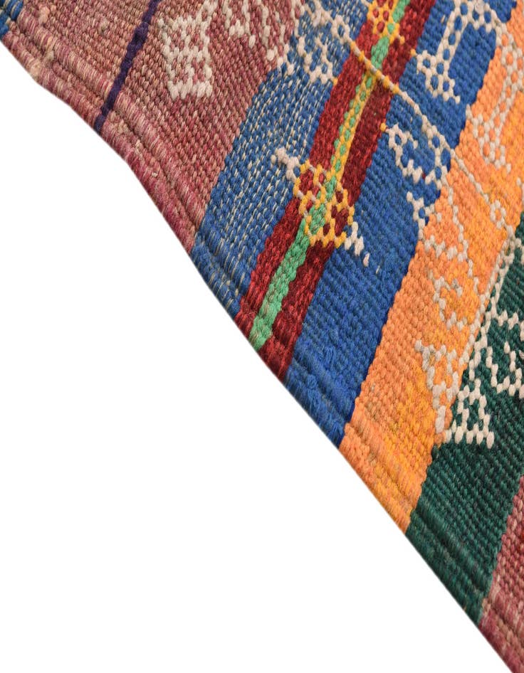 Detail image of  3' 9 x 10'  Hand Woven Kilim Fars Wool Runner Rug