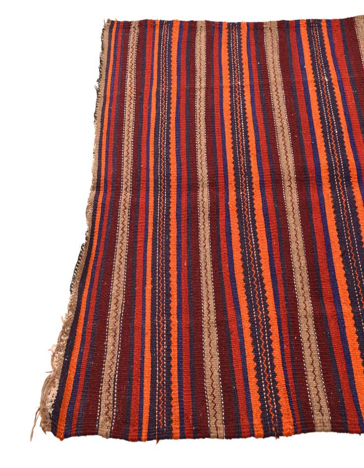 Detail image of  3' 3 x 8' 1  Hand Woven Kilim Fars Wool Runner Rug