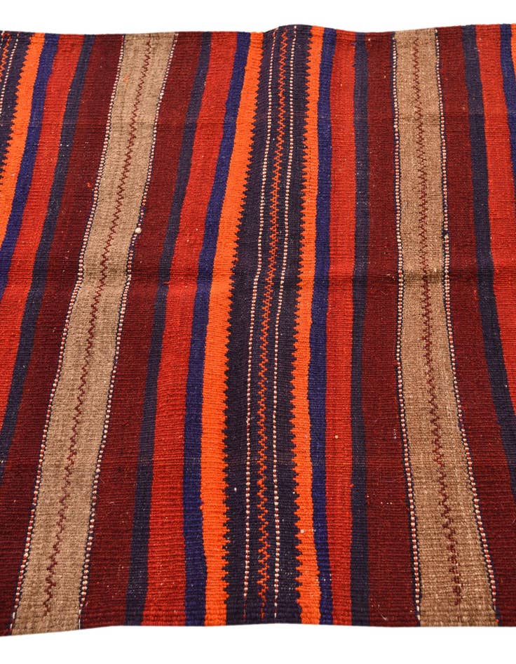 Detail image of  3' 3 x 8' 1  Hand Woven Kilim Fars Wool Runner Rug