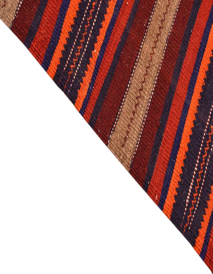 Detail image of  3' 3 x 8' 1  Hand Woven Kilim Fars Wool Runner Rug