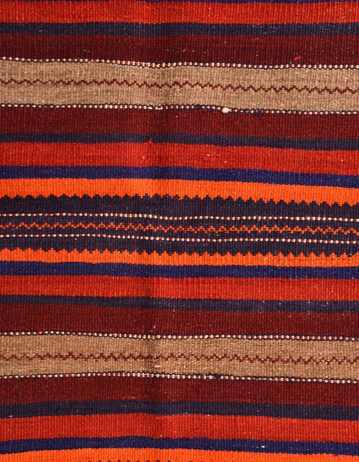 Detail image of  3' 3 x 8' 1  Hand Woven Kilim Fars Wool Runner Rug