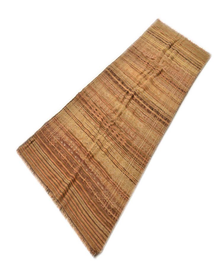 Detail image of  3' 4 x 9' 7  Hand Woven Kilim Fars Wool Runner Rug