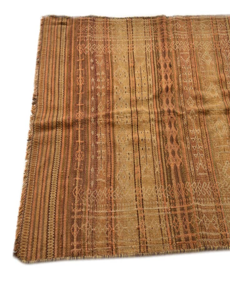 Detail image of  3' 4 x 9' 7  Hand Woven Kilim Fars Wool Runner Rug