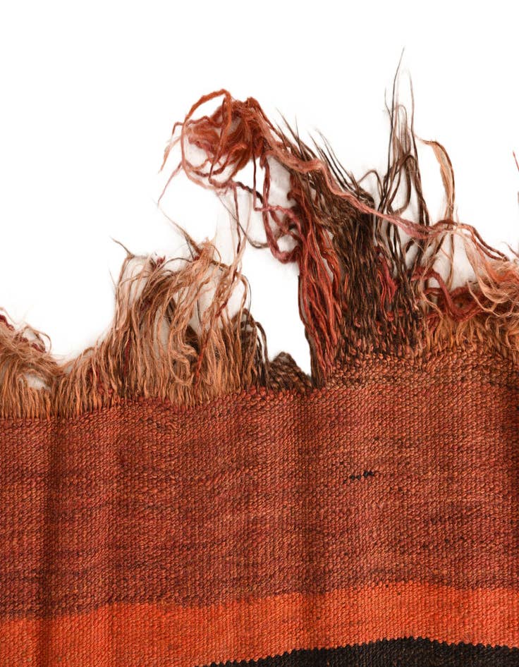 Detail image of  4' 7 x 13' 5  Hand Woven Kilim Fars Wool Runner Rug