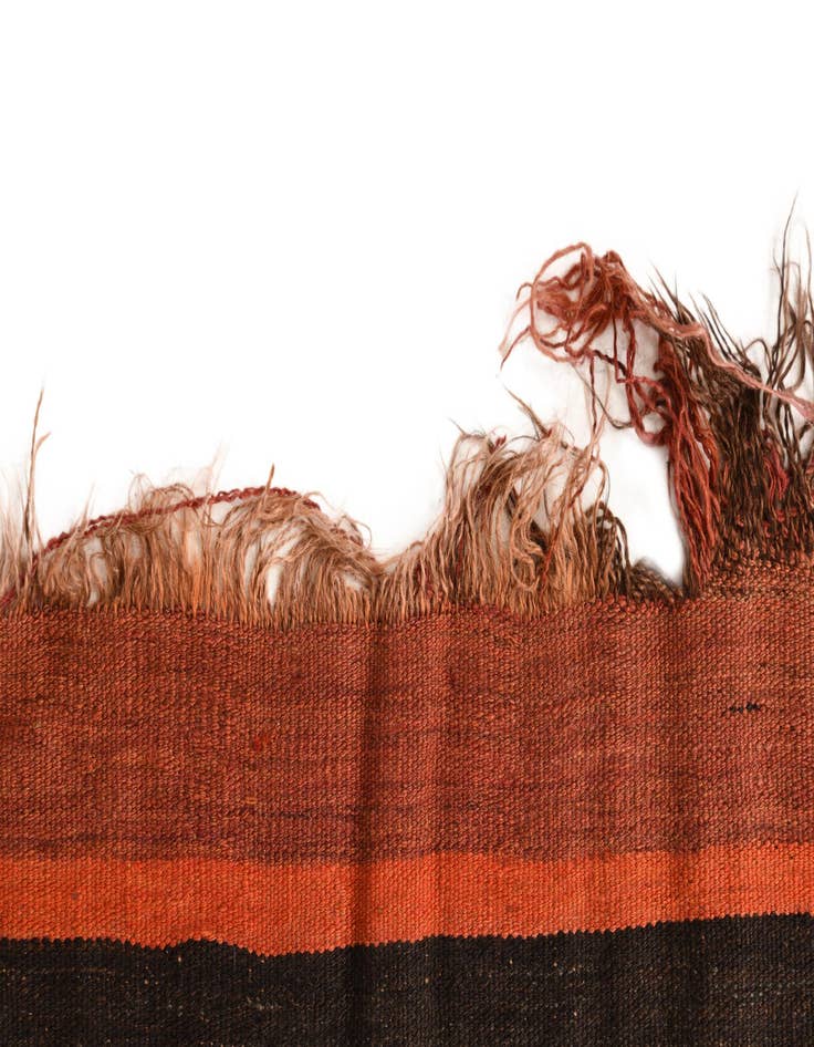 Detail image of  4' 7 x 13' 5  Hand Woven Kilim Fars Wool Runner Rug