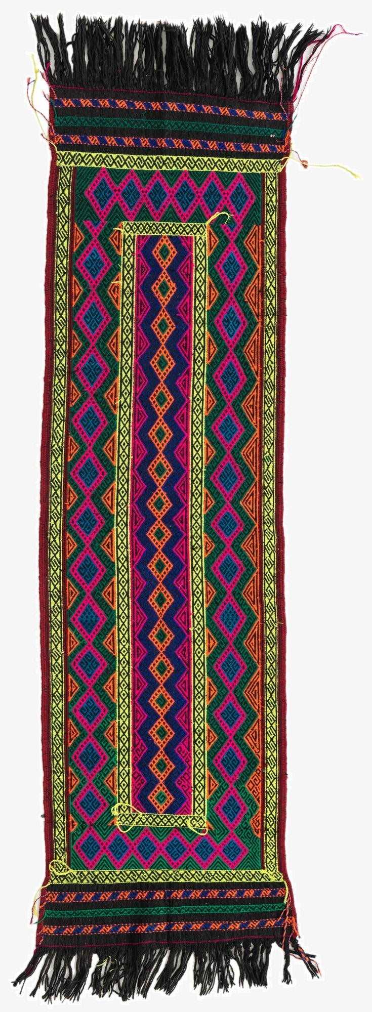  2' x 6' 9  Hand Knotted Kilim Fars Persian Wool Runner Rug