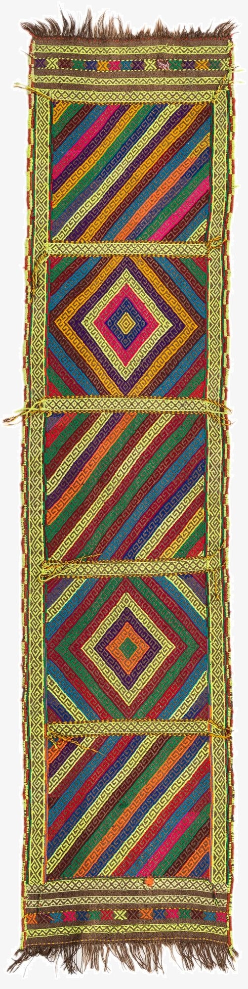  1' 10 x 8'  Hand Knotted Kilim Fars Persian Wool Runner Rug