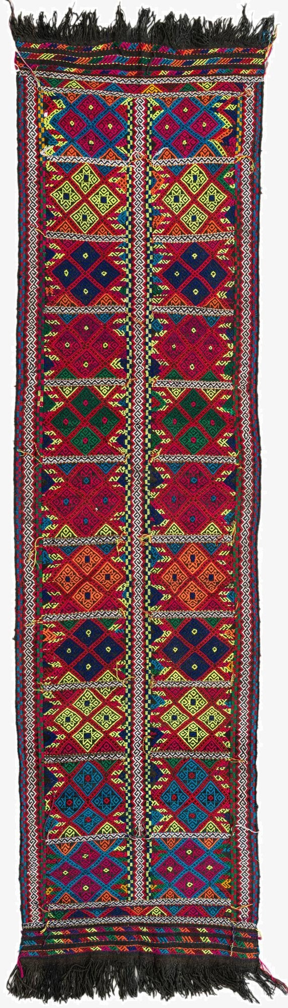  2' 7 x 9' 6  Hand Woven Kilim Fars Wool Runner Rug