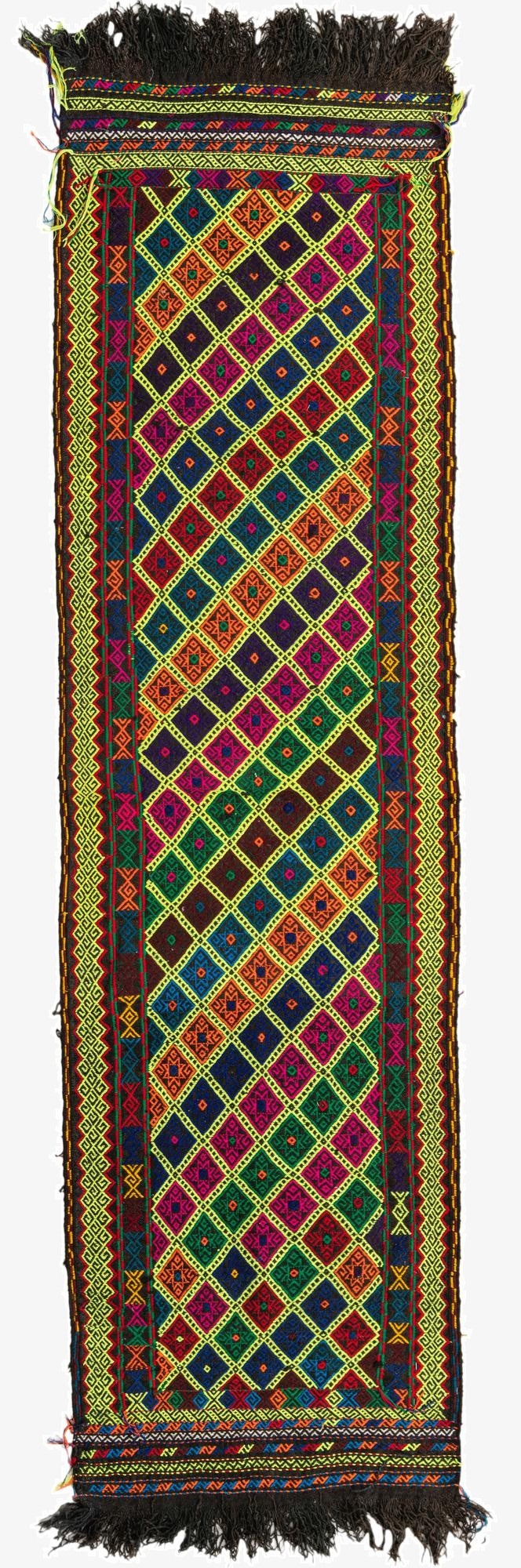  2' 5 x 8' 9  Hand Woven Kilim Fars Wool Runner Rug