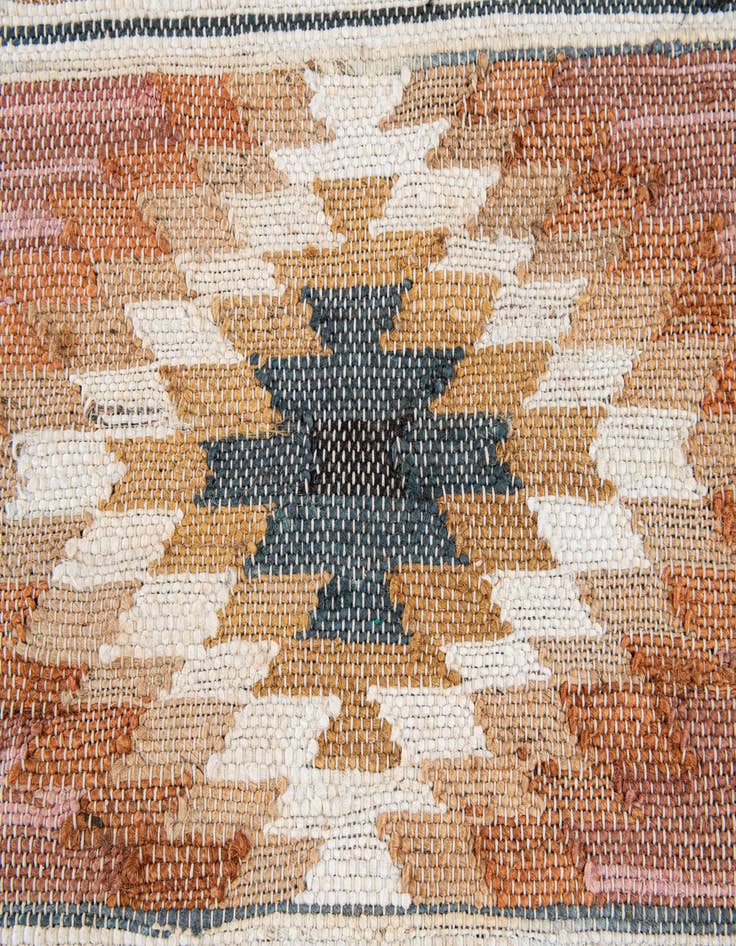 Detail image of 2' 4 x 11' 2 Hand Woven Kilim Jute Runner Rug