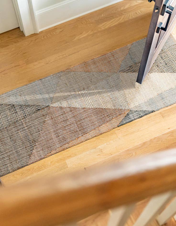 Detail image of  2' x 5' 1  Hand Woven Kilim Jute Runner Rug