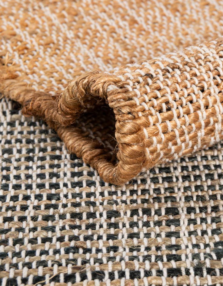 Detail image of  2' x 5' 1  Hand Woven Kilim Jute Runner Rug