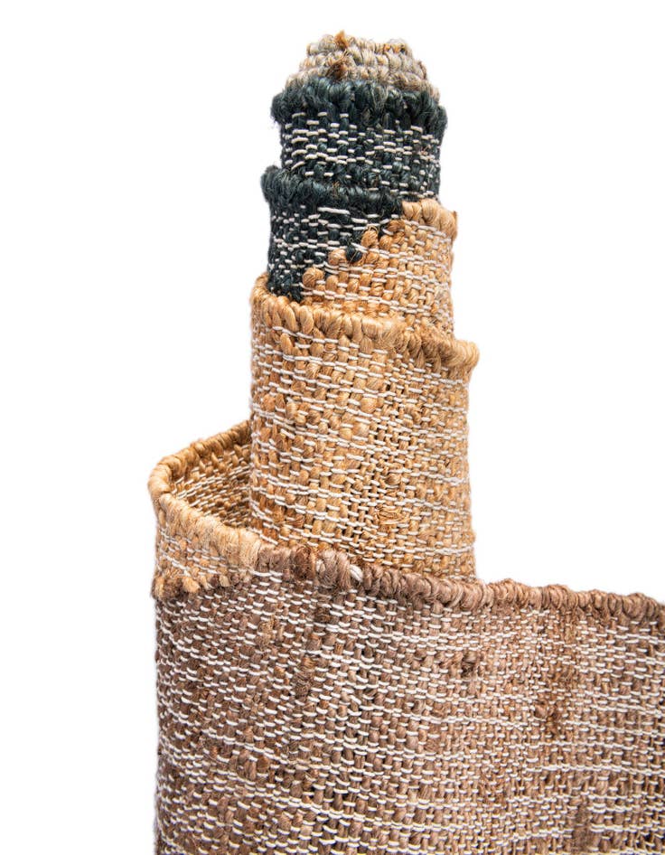 Detail image of  2' x 5' 1  Hand Woven Kilim Jute Runner Rug