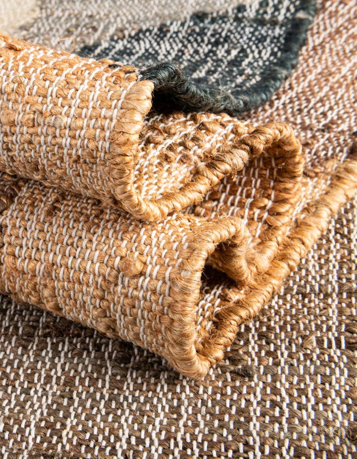 Detail image of  2' x 5' 1  Hand Woven Kilim Jute Runner Rug