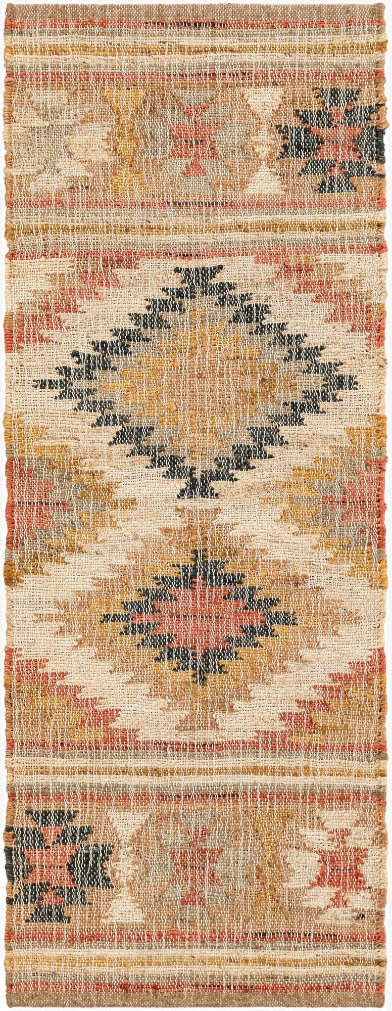 Primary image  2' x 5' 1  Hand Woven Kilim Jute Runner Rug