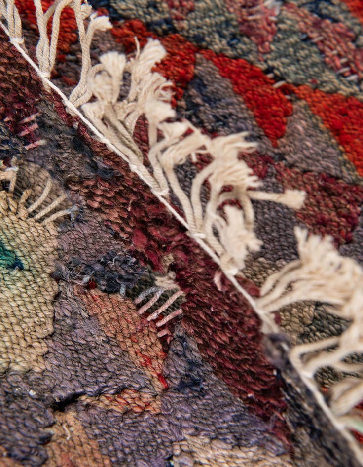 Detail image of  4' 4 x 9' 7  Hand Woven Kilim Maymana Runner Rug