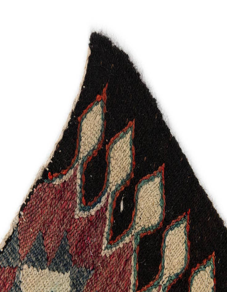 Detail image of  4' 4 x 9' 7  Hand Woven Kilim Maymana Runner Rug