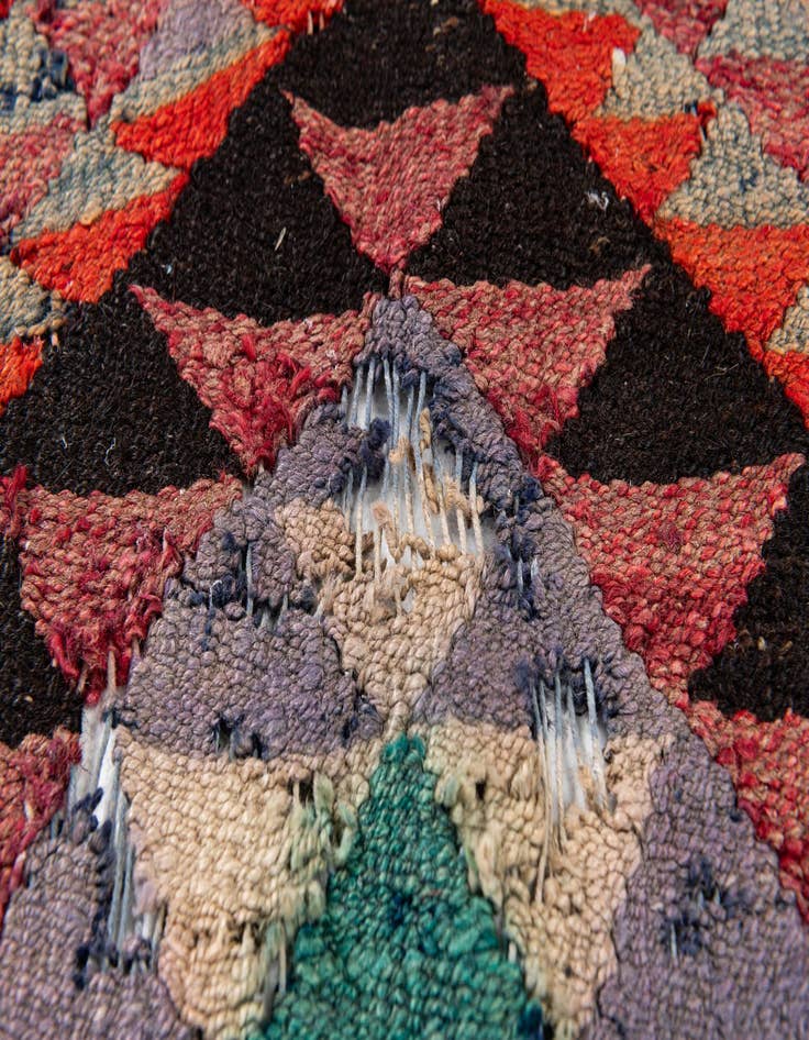 Detail image of  4' 4 x 9' 7  Hand Woven Kilim Maymana Runner Rug