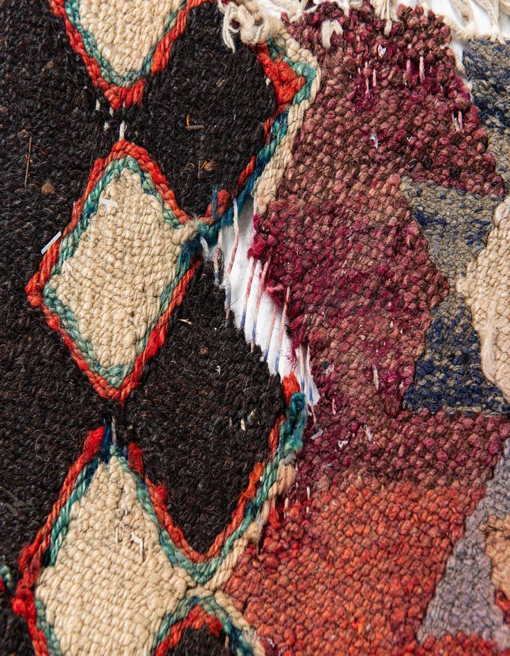 Detail image of  4' 4 x 9' 7  Hand Woven Kilim Maymana Runner Rug