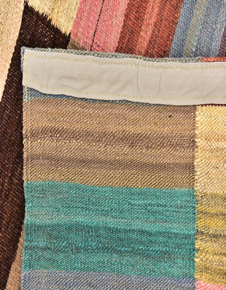 Detail image of  2' 8 x 9' 9  Hand Woven Kilim Modern Wool Runner Rug