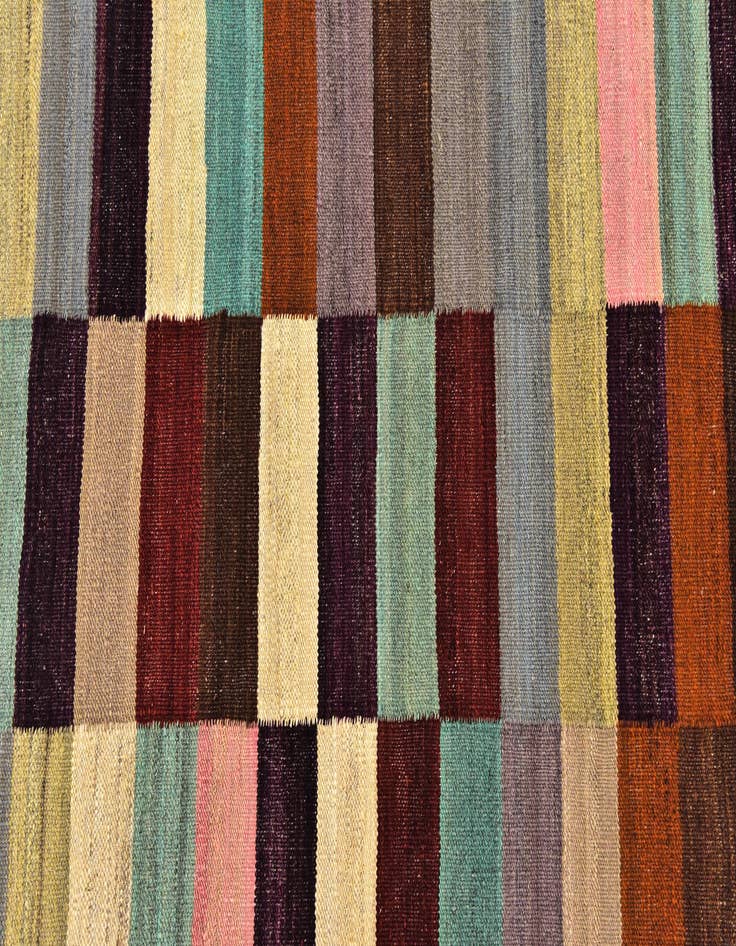 Detail image of  2' 8 x 9' 9  Hand Woven Kilim Modern Wool Runner Rug