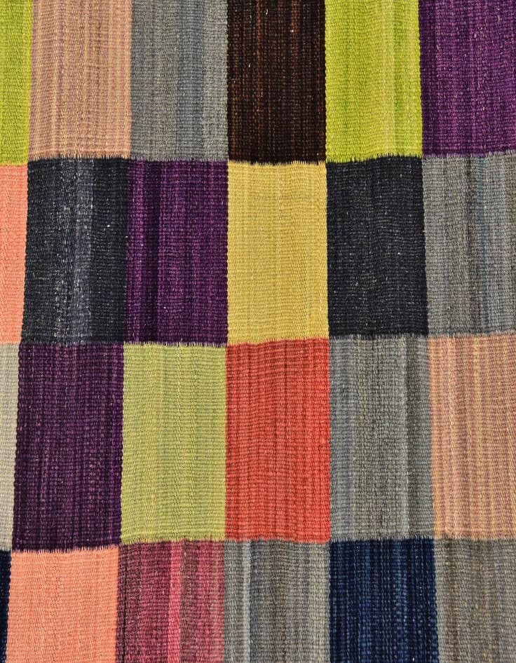 Detail image of  2' 9 x 6' 7  Hand Woven Kilim Modern Wool Runner Rug