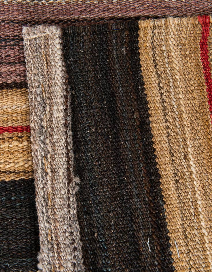 Detail image of  2' 8 x 9' 4  Hand Woven Kilim Modern Wool Runner Rug