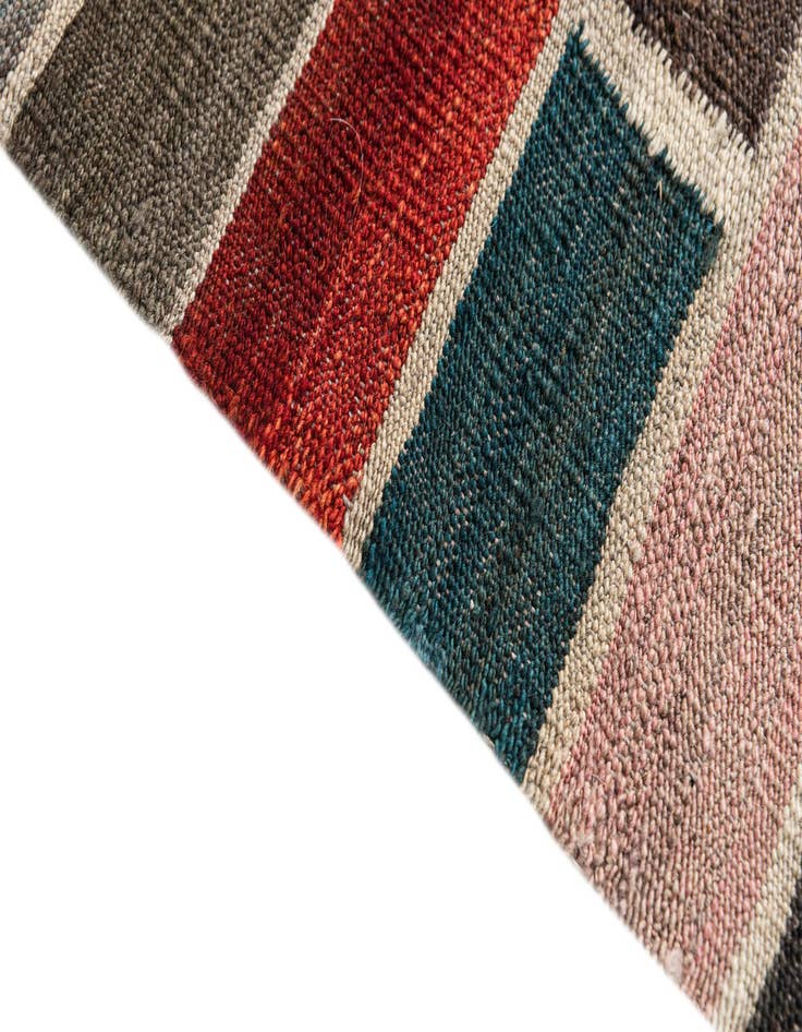 Detail image of  2' 6 x 9' 7  Hand Woven Kilim Modern Wool Runner Rug
