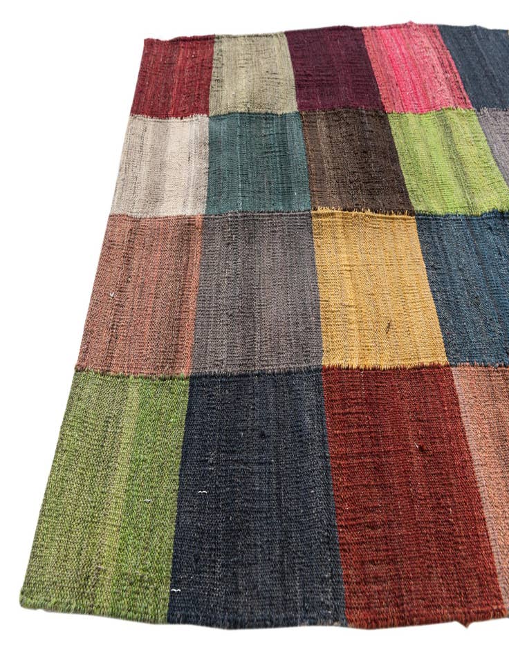 Detail image of  2' 9 x 9' 8  Hand Woven Kilim Modern Wool Runner Rug