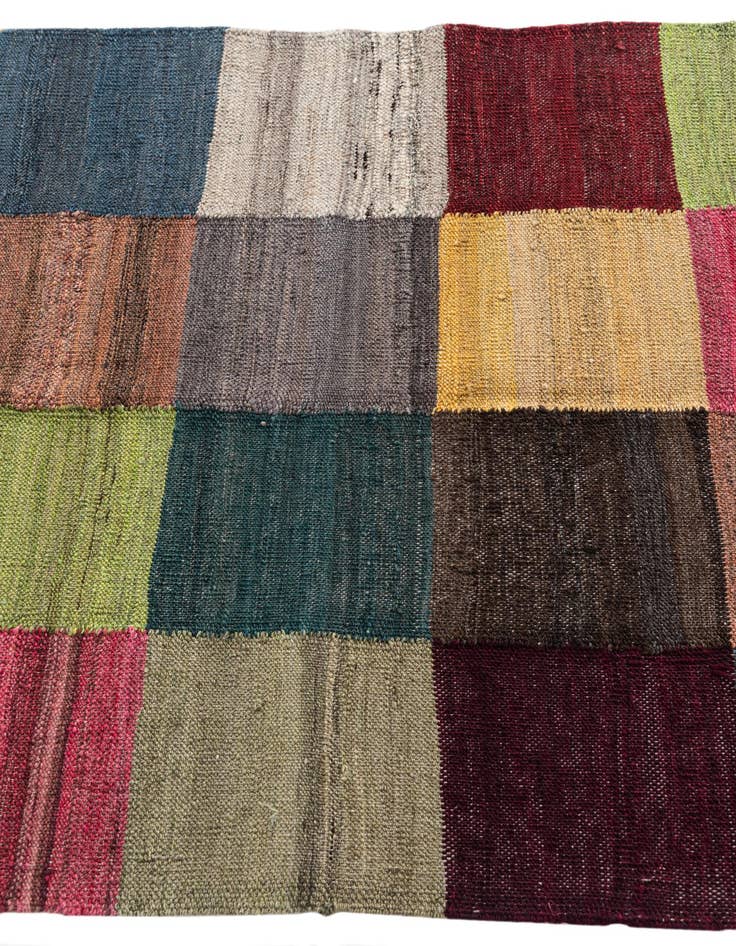 Detail image of  2' 9 x 9' 8  Hand Woven Kilim Modern Wool Runner Rug