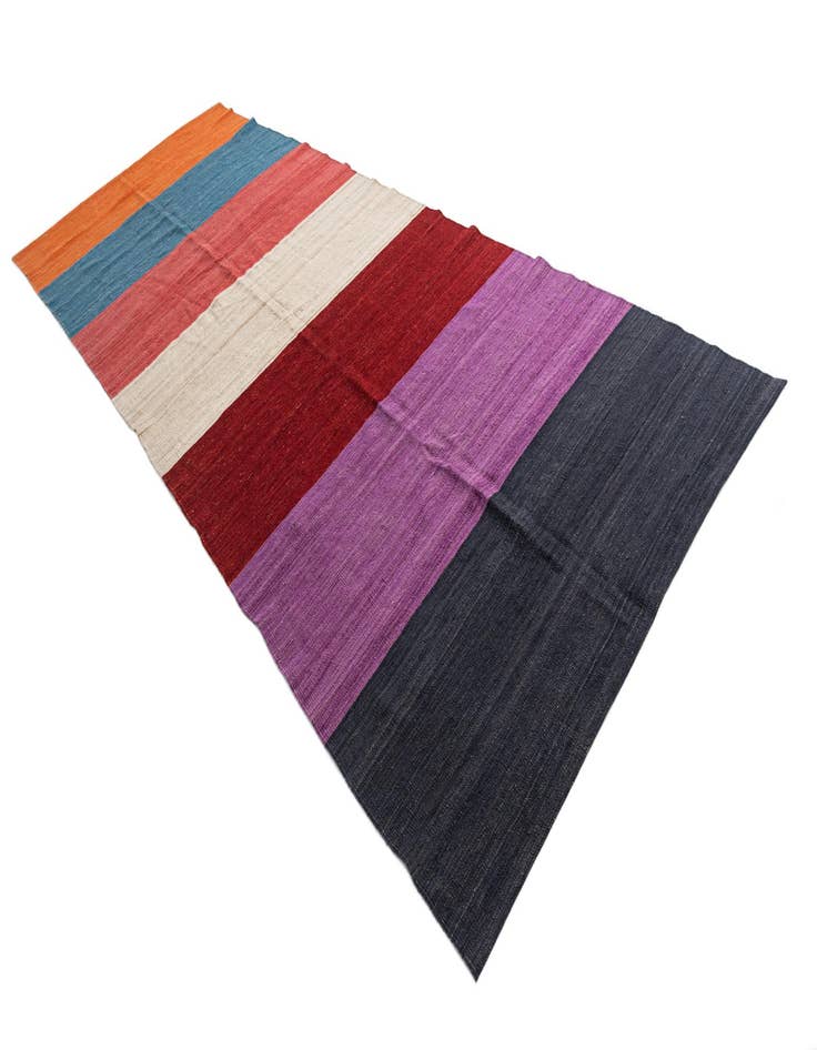 Detail image of  5' x 13' 4  Hand Woven Kilim Modern Wool Runner Rug