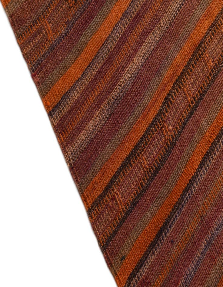 Detail image of  3' 9 x 11'  Hand Woven Kilim Modern Wool Runner Rug