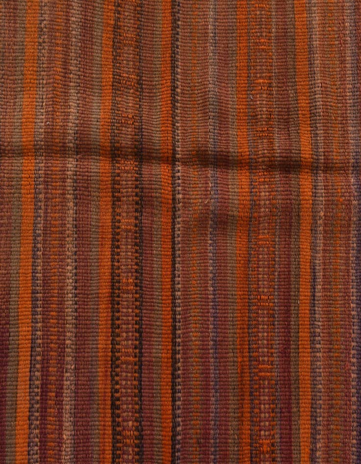 Detail image of  3' 9 x 11'  Hand Woven Kilim Modern Wool Runner Rug