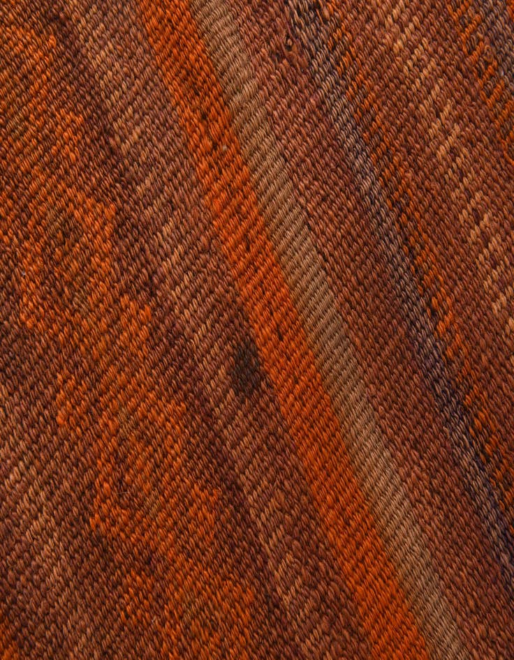 Detail image of  3' 9 x 11'  Hand Woven Kilim Modern Wool Runner Rug