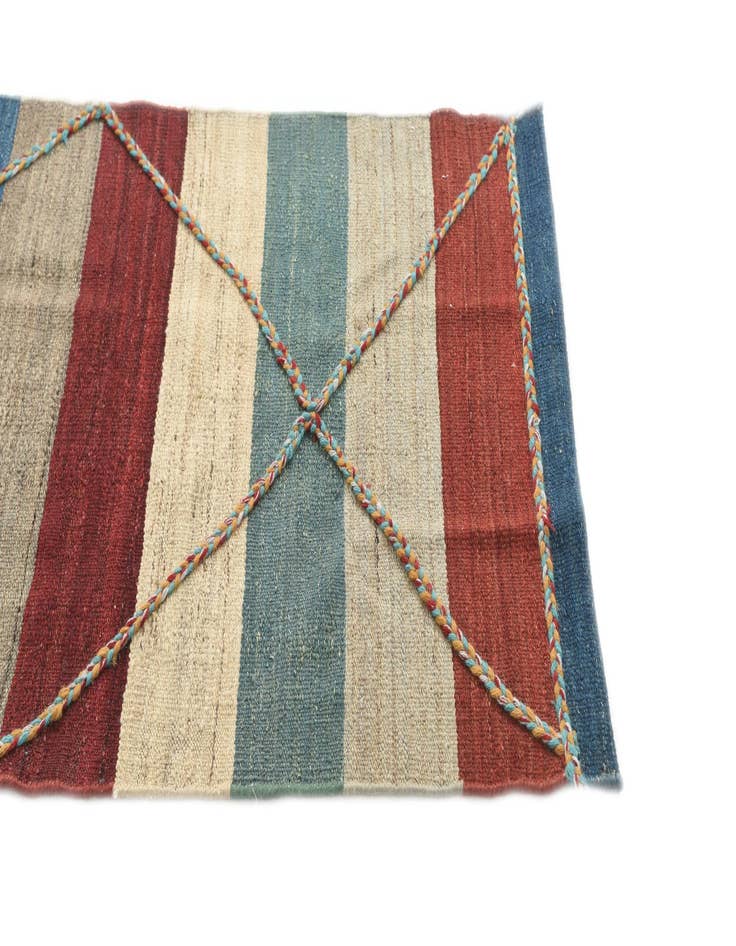 Detail image of  2' 7 x 9' 7  Hand Woven Kilim Modern Wool Runner Rug
