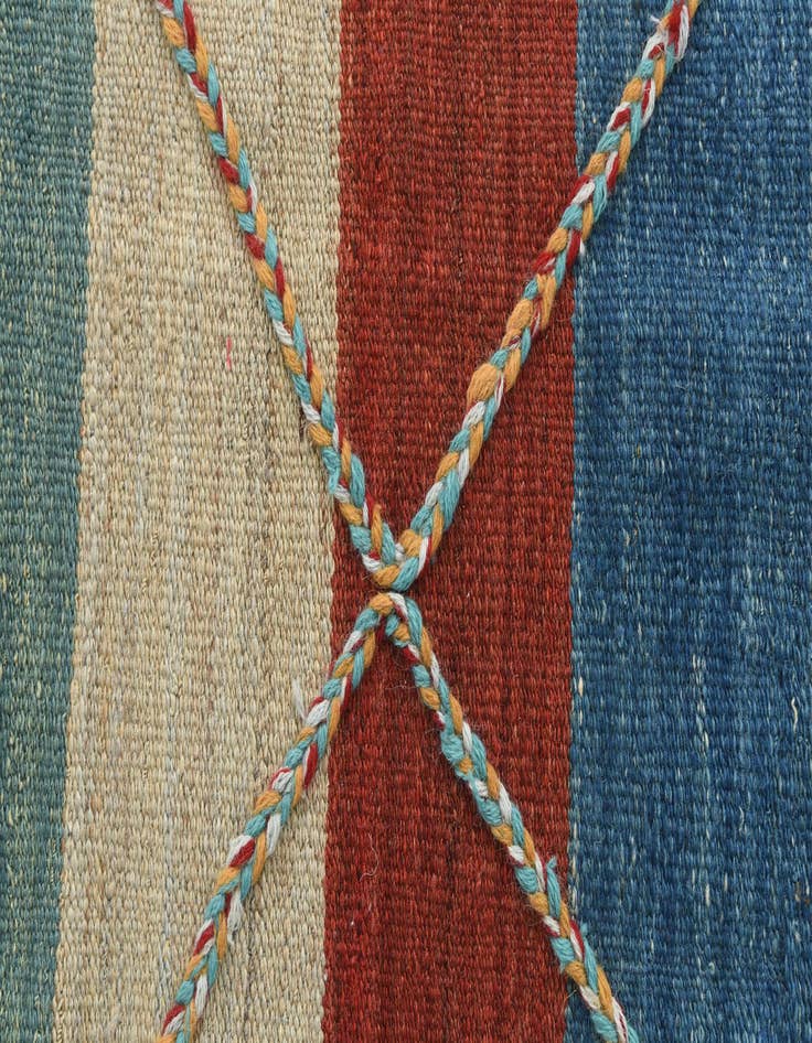 Detail image of  2' 7 x 9' 7  Hand Woven Kilim Modern Wool Runner Rug