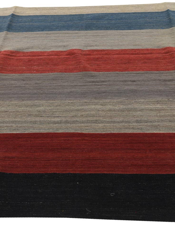 Detail image of  6' x 12' 6  Hand Woven Kilim Modern Wool Runner Rug