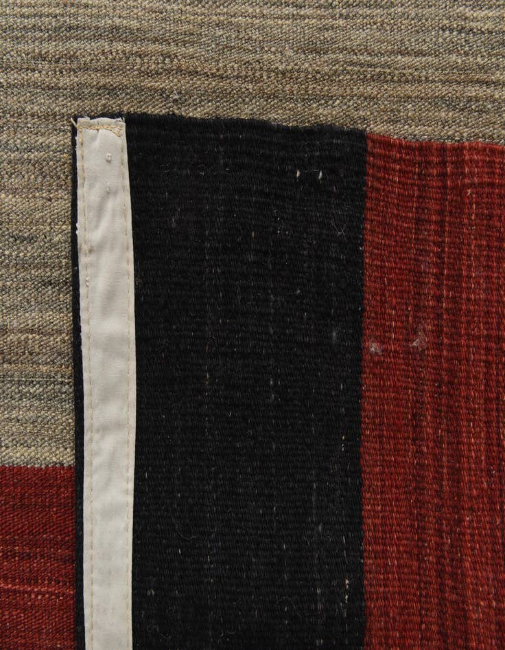 Detail image of  6' x 12' 6  Hand Woven Kilim Modern Wool Runner Rug