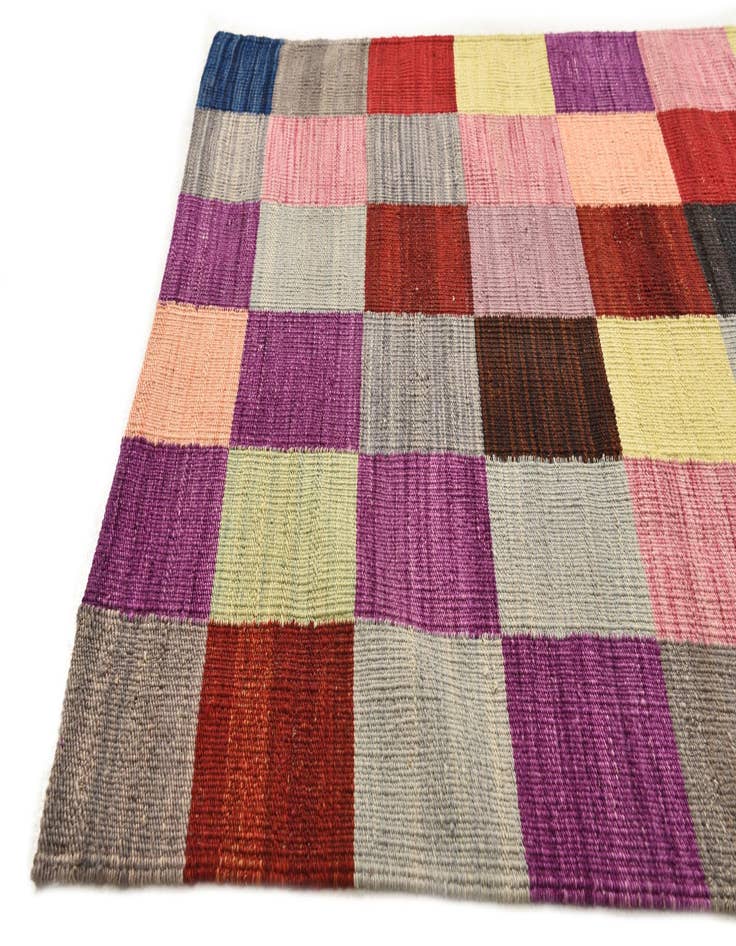 Detail image of  2' 9 x 6' 8  Hand Woven Kilim Modern Wool Runner Rug