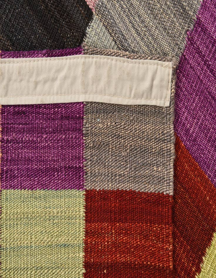 Detail image of  2' 9 x 6' 8  Hand Woven Kilim Modern Wool Runner Rug