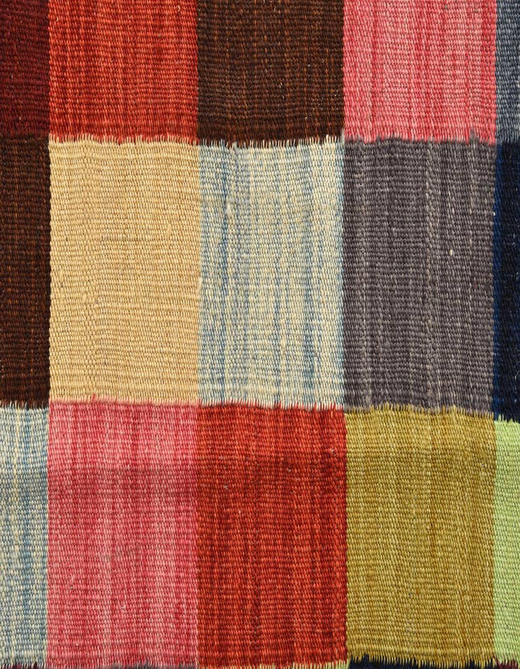 Detail image of  2' 8 x 6' 7  Hand Woven Kilim Modern Wool Runner Rug