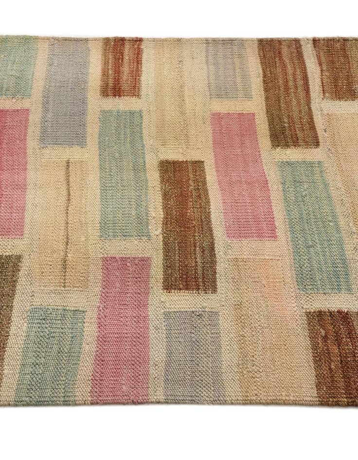 Detail image of  2' 4 x 11' 10  Hand Woven Kilim Modern Wool Runner Rug