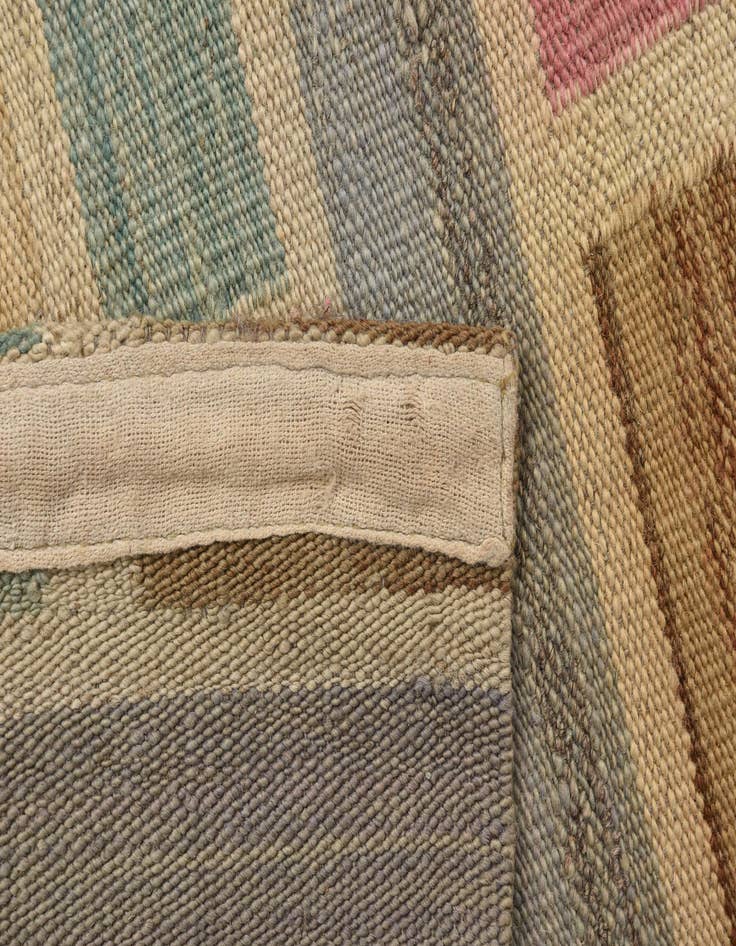 Detail image of  2' 4 x 11' 10  Hand Woven Kilim Modern Wool Runner Rug