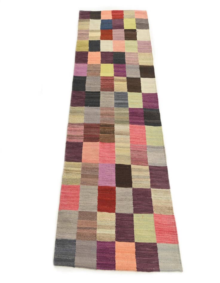 Detail image of  2' 8 x 6' 7  Hand Woven Kilim Modern Wool Runner Rug