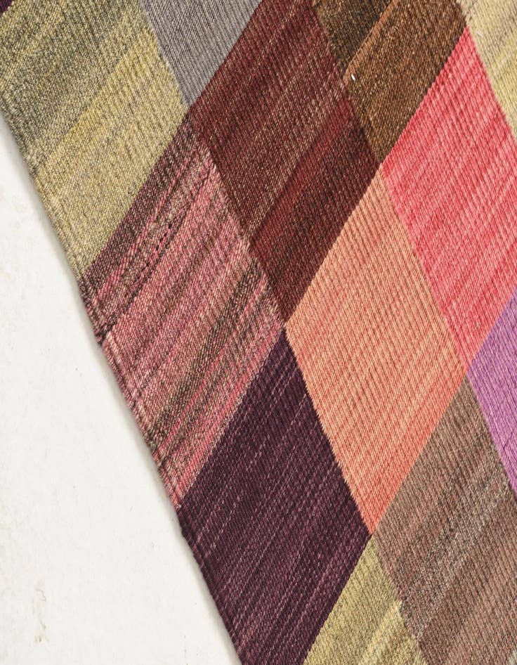 Detail image of  2' 8 x 6' 7  Hand Woven Kilim Modern Wool Runner Rug