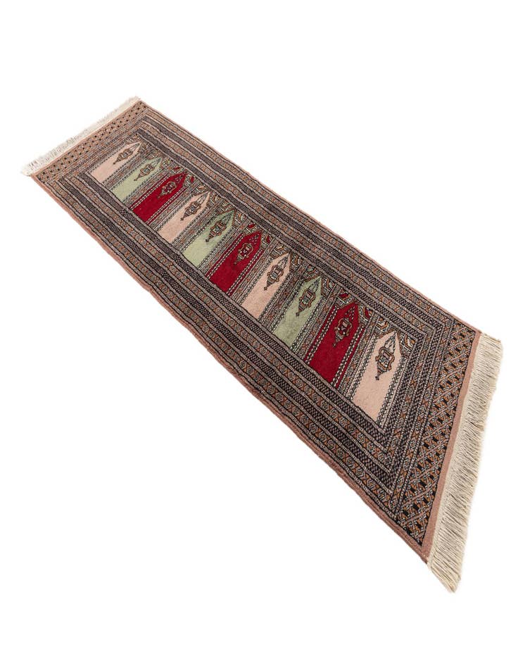 Detail image of  2' 1 x 5' 10  Hand Knotted Lahour Oriental Wool Runner Rug